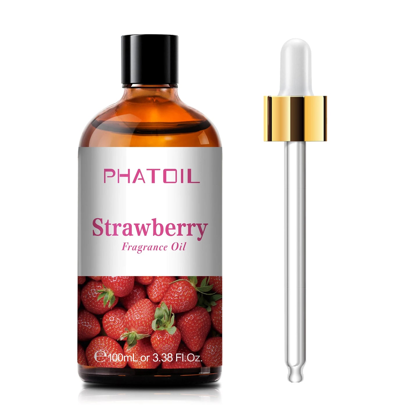 PHATOIL 100ml Sweet Fruity Fragrance Oil for Diffuser Candles Making -Coconut & Vanilla Strawberry Lemon Peach Pear Aroma Oil