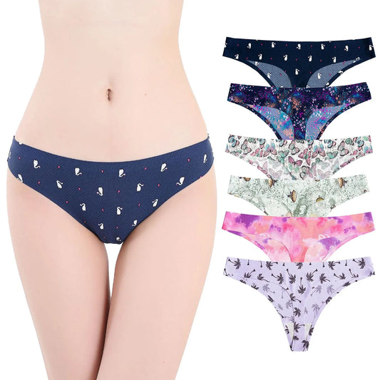 Panties Women Plus Size Panties For Women High Waist Women Breathable Print Ladies Thong Panty Underwear трусы женские