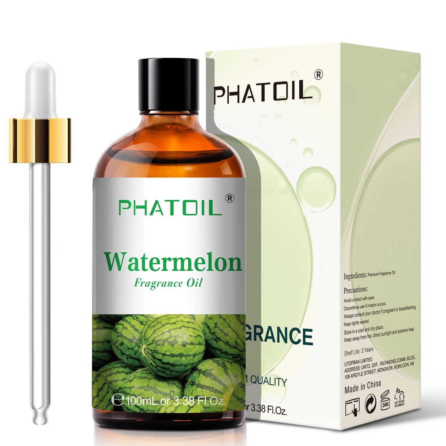 PHATOIL 100ml Sweet Fruity Fragrance Oil for Diffuser Candles Making -Coconut & Vanilla Strawberry Lemon Peach Pear Aroma Oil