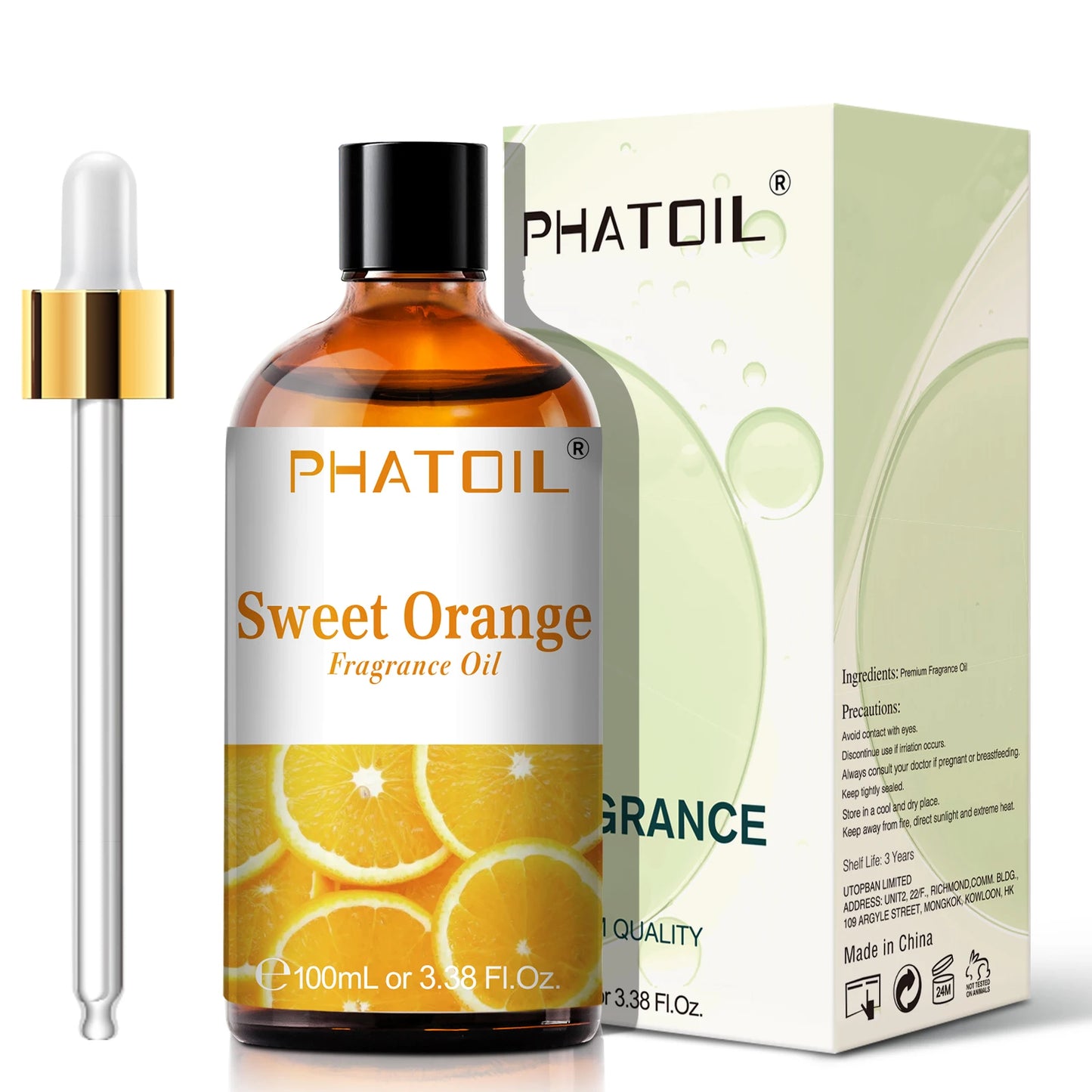 PHATOIL 100ml Sweet Fruity Fragrance Oil for Diffuser Candles Making -Coconut & Vanilla Strawberry Lemon Peach Pear Aroma Oil