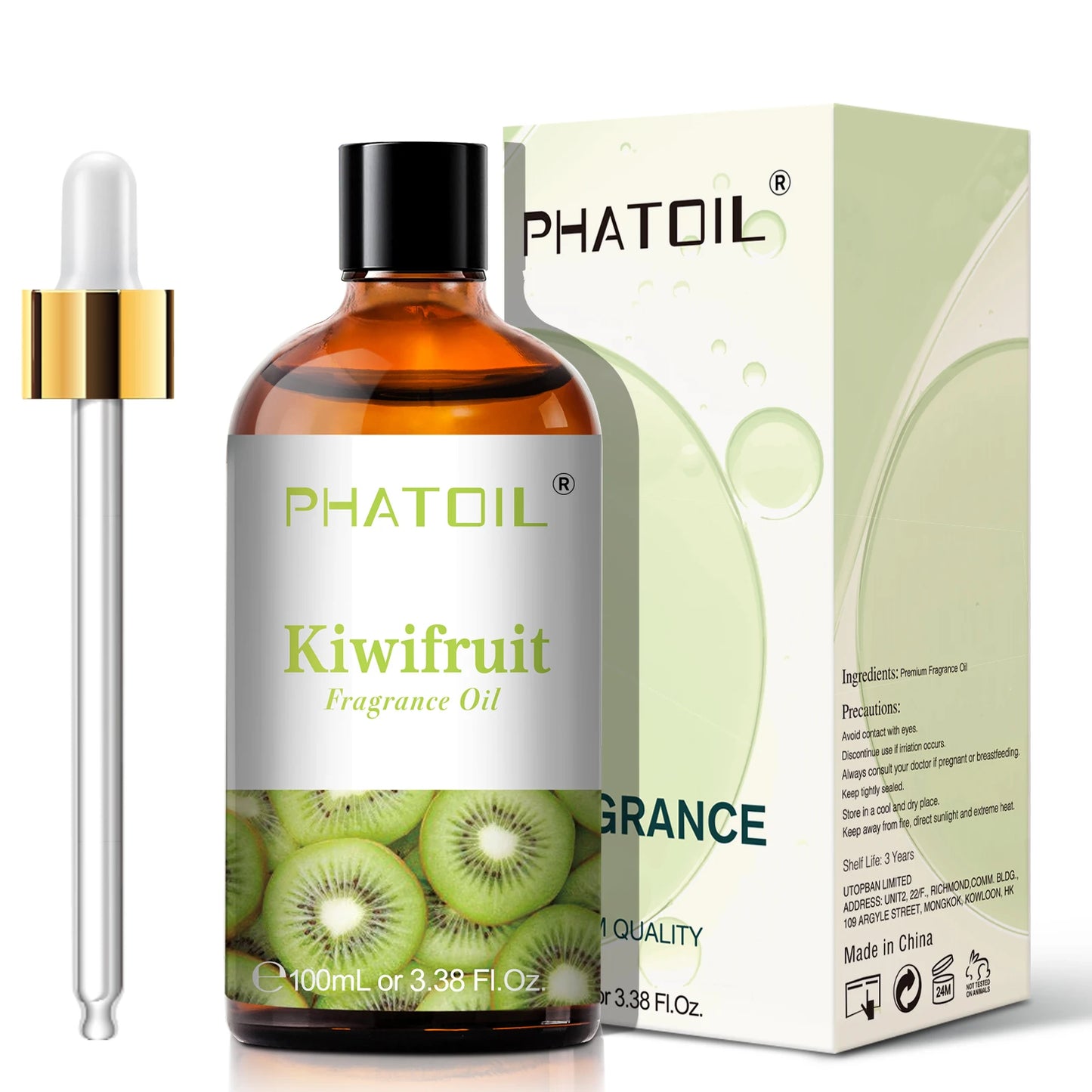 PHATOIL 100ml Sweet Fruity Fragrance Oil for Diffuser Candles Making -Coconut & Vanilla Strawberry Lemon Peach Pear Aroma Oil