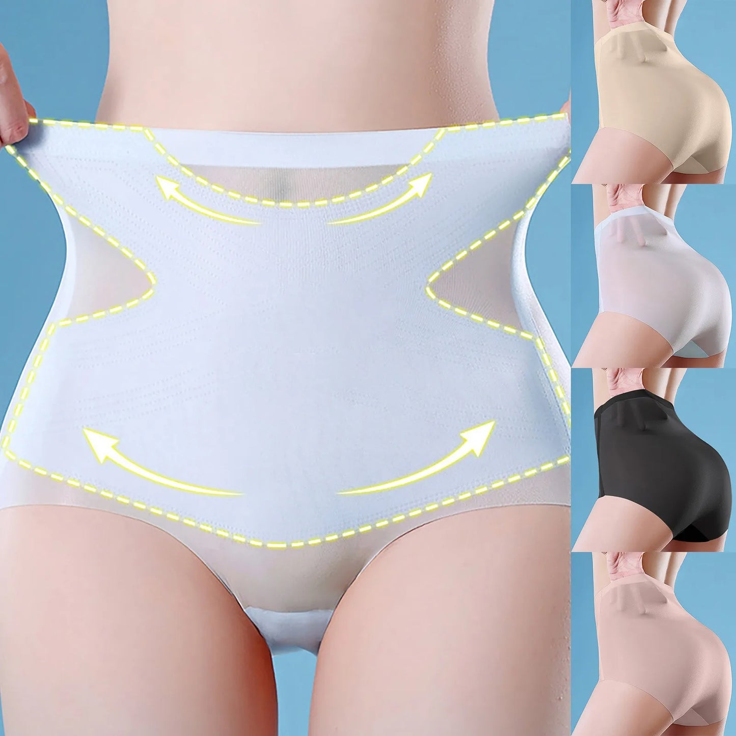 Panties For Women Plus Size Women'S Comfortable High Waist Abdominal Contraction Strong Shaping Ropa Interior Para Mujeres