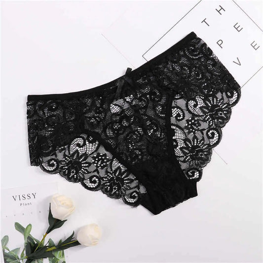 Panties For Woman Sexy Temptation Underwear Lace Bow Breathable Soft Lingerie Female Briefs Panty Sexy Underpants трусы женские